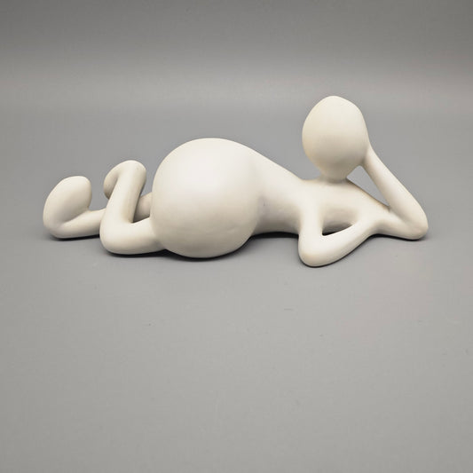 Royal Copenhagen Musica Dreamy Note Figur weiß Biscuit Porzellan Monica Ritterband moderne Deko Skulptur