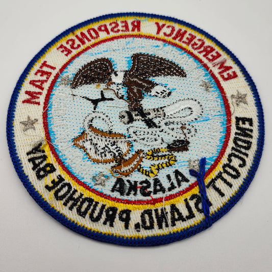 Emergency Response Team Endicott Island Prudhoe Bay Alaska Patch round embroidered