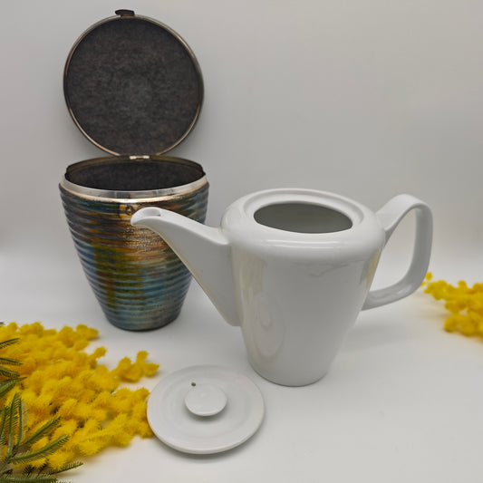Cafetière Bauscher avec couvercle chauffant par WMF Bienenkorb pichet isotherme pichet argenté pichet isotherme Mid Century pichet chauffant café vintage