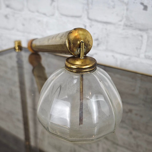 Antike Messingspritze für Pflanzen Garten Glasgefäß Schädlingsbekämpfung Pflanzenschutzspritze Gartenspritze Zerstäuber Zimmerpflanzen