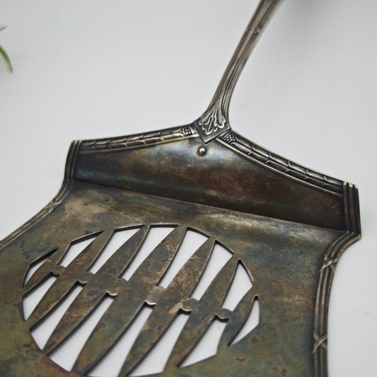 WMF asparagus server model 200 cross band silver-plated Art Nouveau Art Deco silver overlay serving cutlery serving cutlery small pastries biscuits