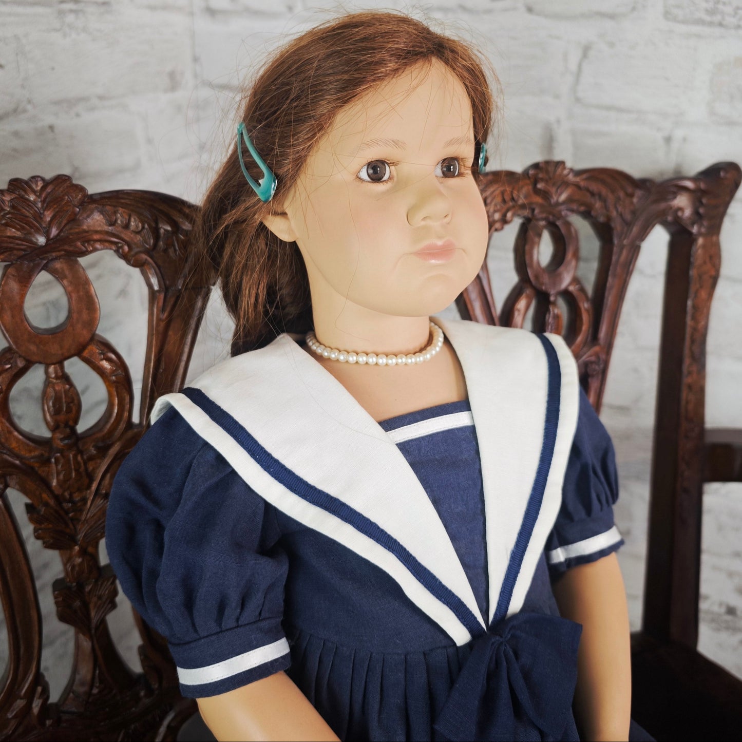 Artist doll "Annika" AR Teckenburg collector's doll sitting doll 025/500 certificate OVP
