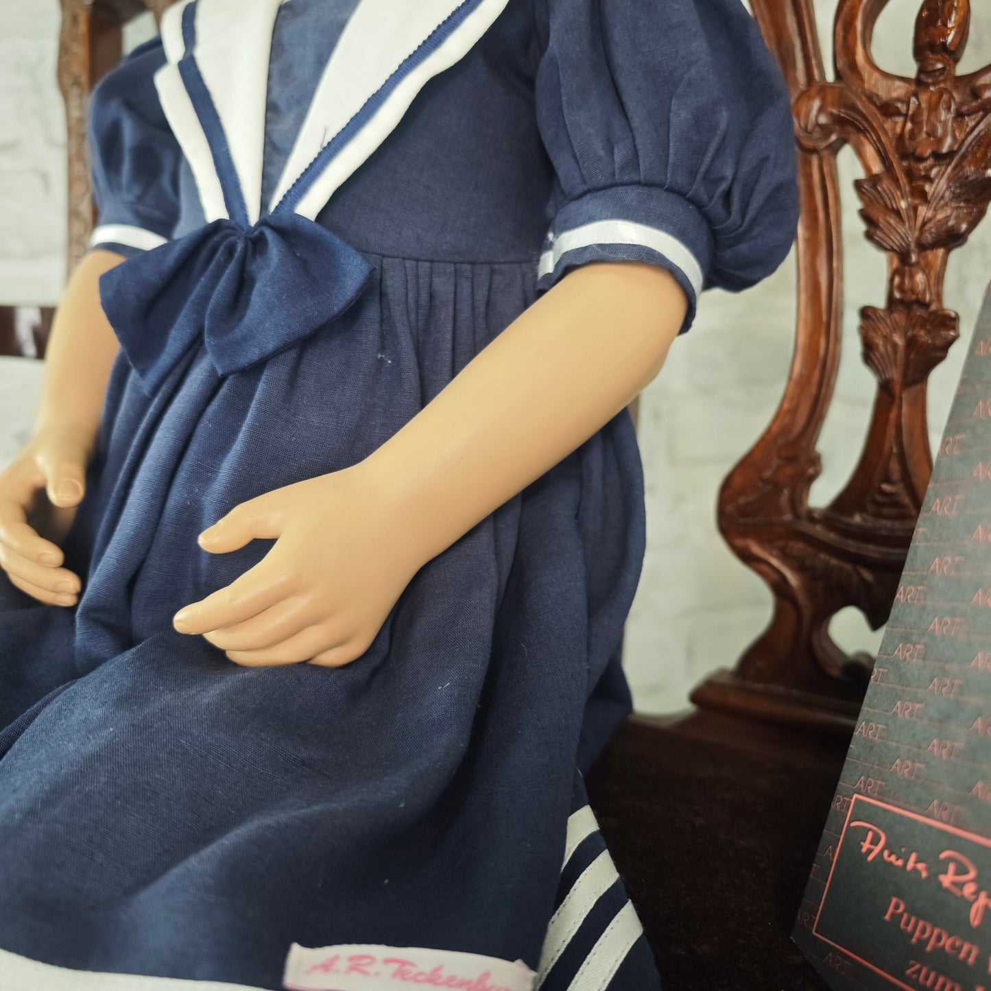 Artist doll "Annika" AR Teckenburg collector's doll sitting doll 025/500 certificate OVP