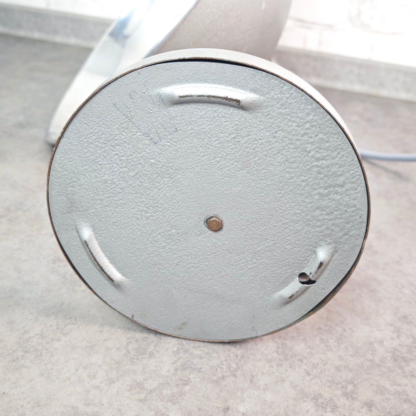 Baumann Stallampe 50er Alu Tischlampe Vintage Wärmelampe Loft E27 verstellbar