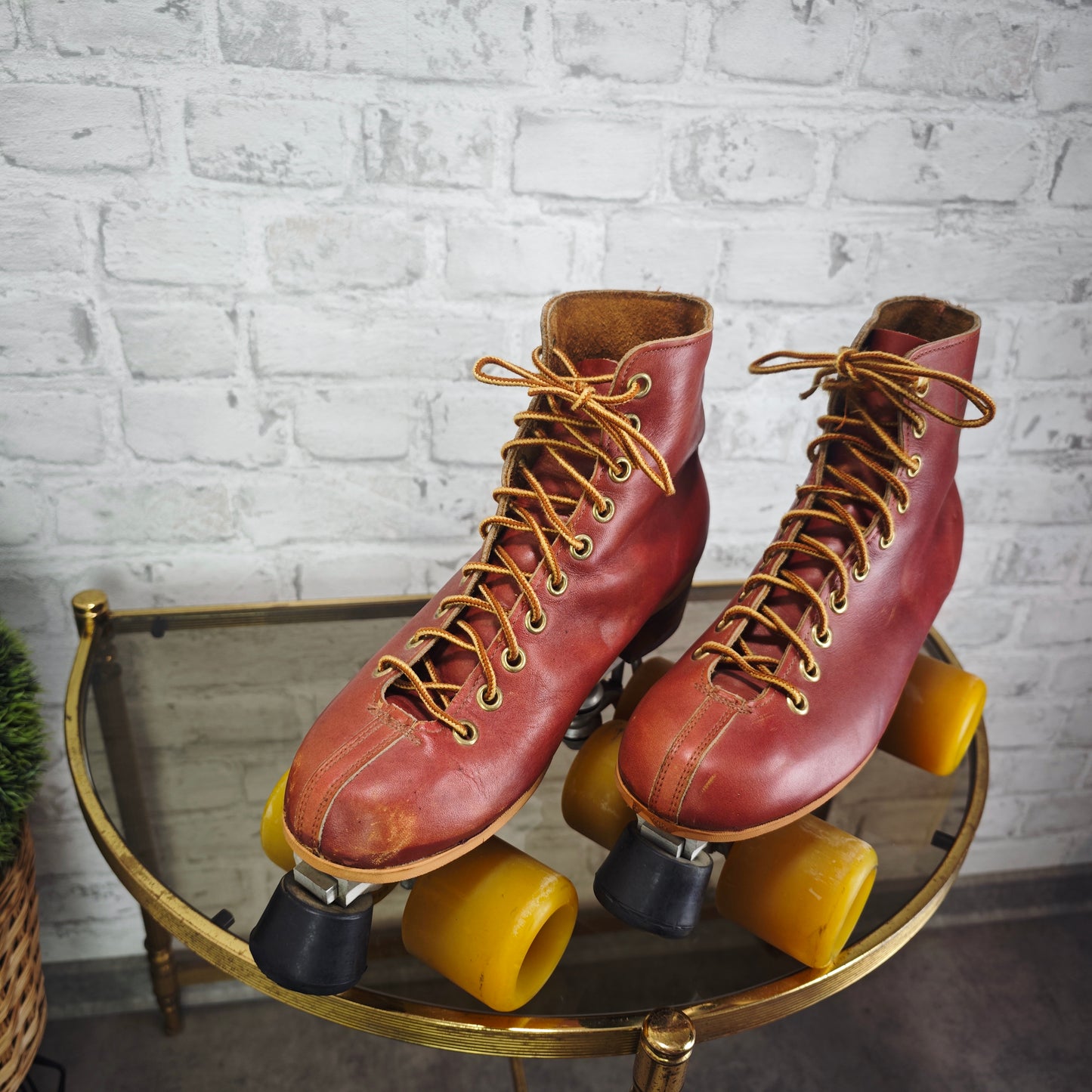 Rollschuhe Leder Canada Powell Bones 64 mm EU 43 Quad Skates Vintage Rar