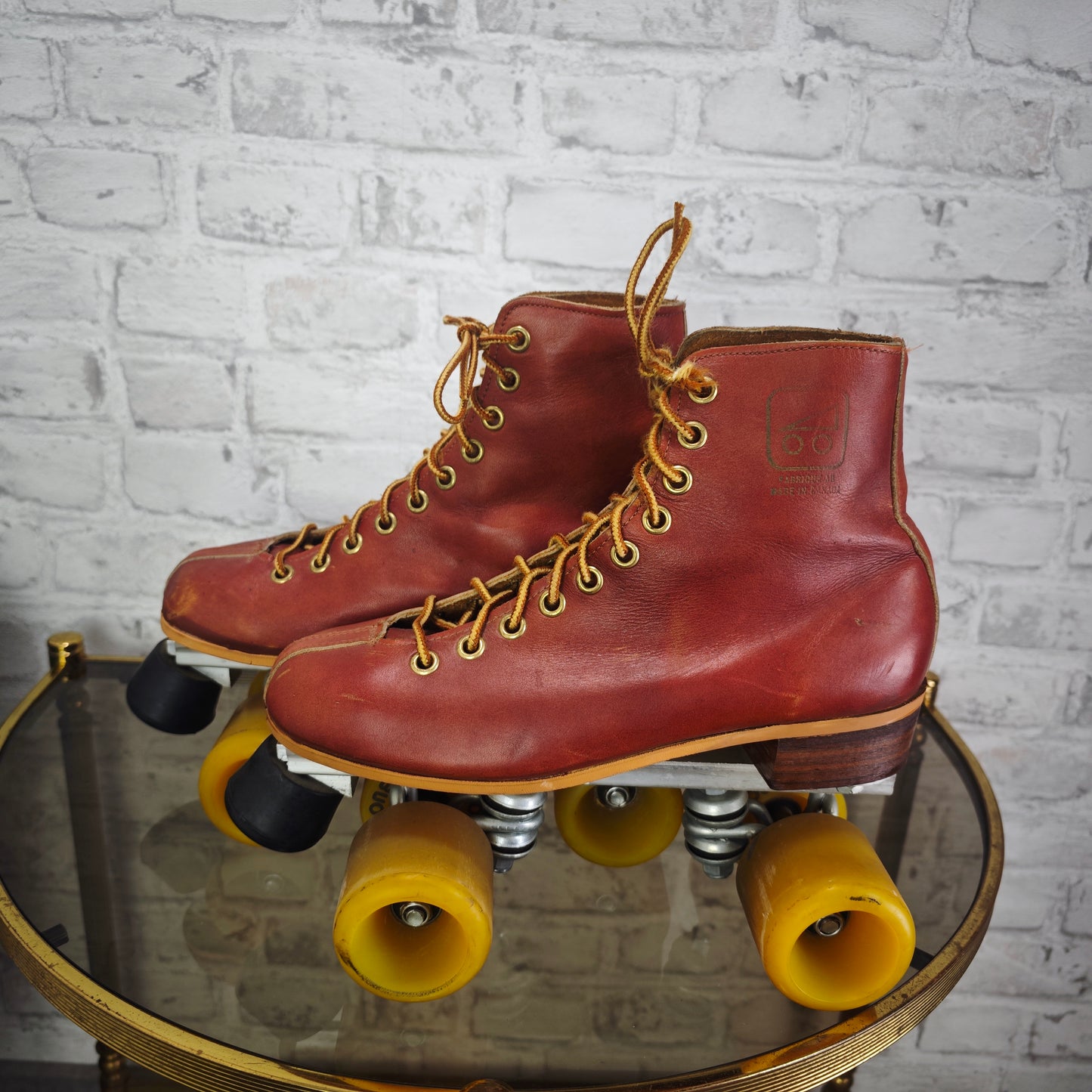 Rollschuhe Leder Canada Powell Bones 64 mm EU 43 Quad Skates Vintage Rar