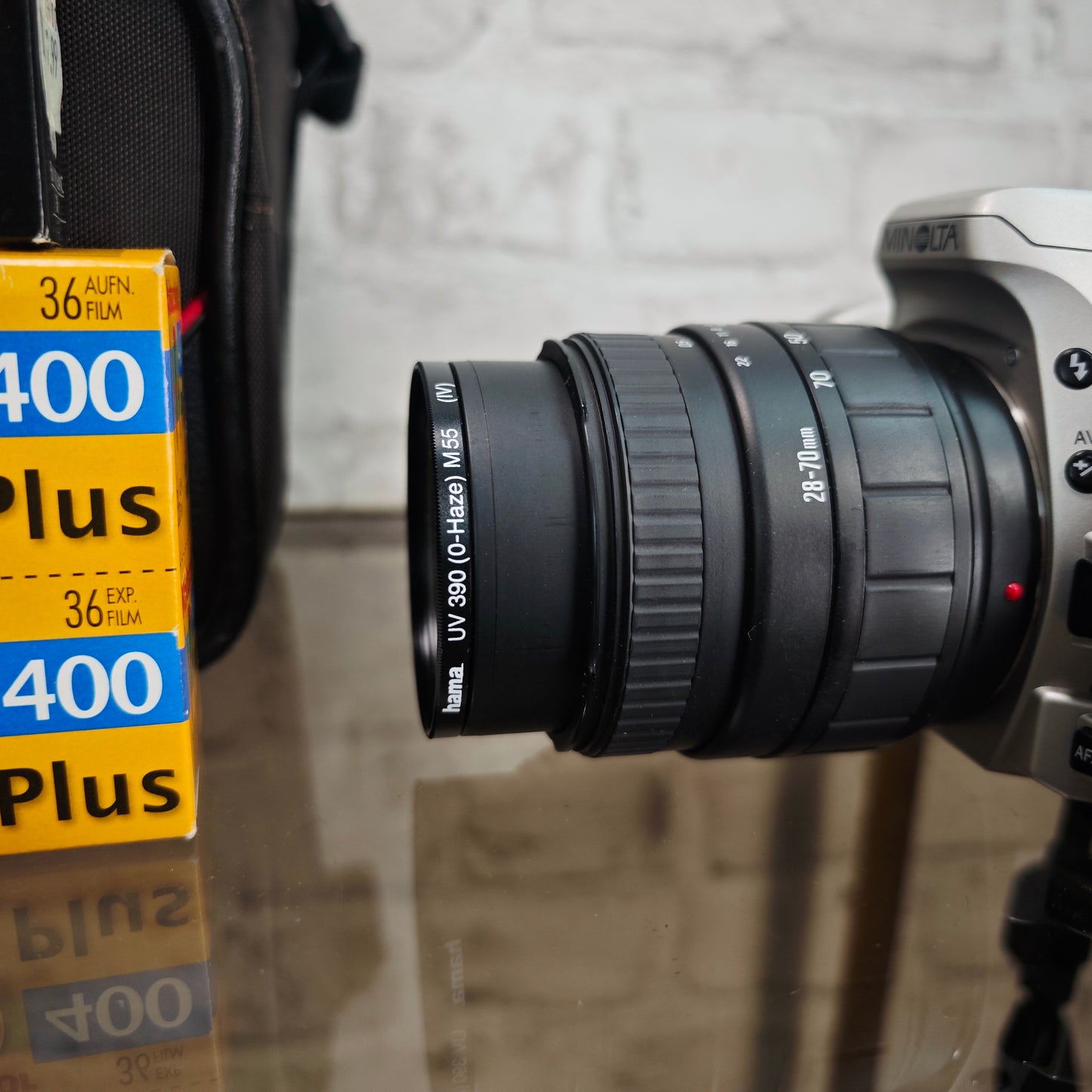 Minolta Dynax 505si Super mit Sigma 28–70mm & 70–210mm APO + 4 Filme Analogkamera Set SLR