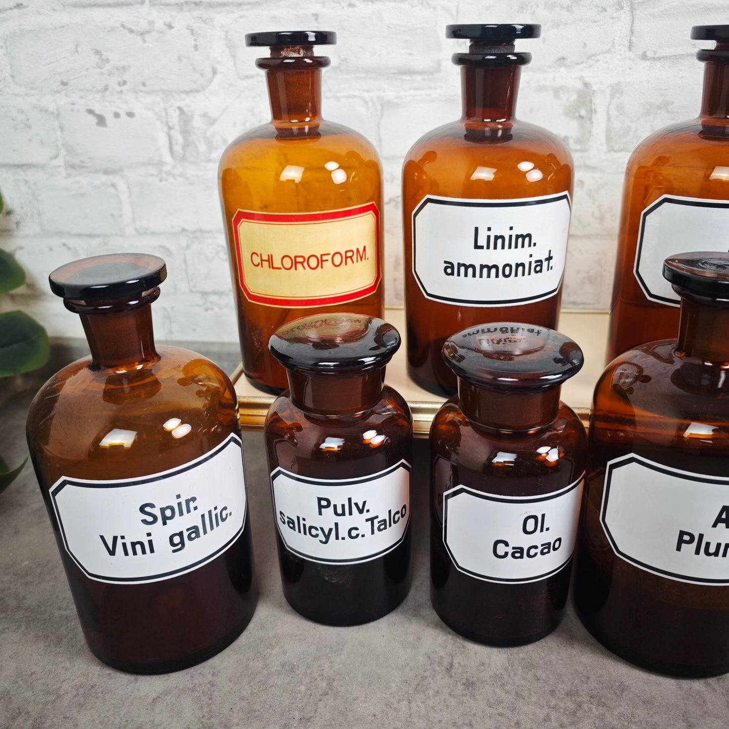 Sélection d'étiquettes émaillées pour flacons d'apothicaire, décoration de laboratoire vintage, flacons de médicaments, récipients de pharmacie, flacons médicinaux, potion, bouteille de sorcière
