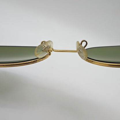 Ray-Ban BL Oval Sonnenbrille Gold USA Vintage 1980er Bausch Lomb G15 Style kult