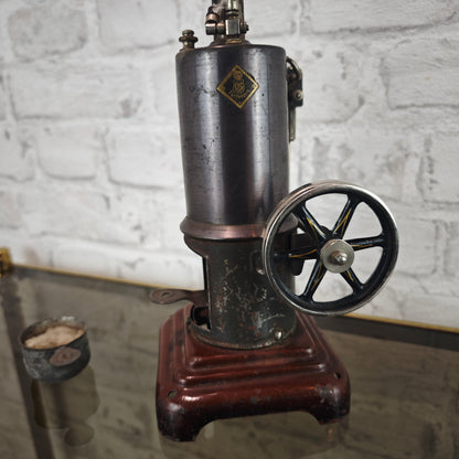 Märklin Dampfmaschine 5½ vertikal 1930er Jahre Württemberg Blech Schwungrad Dampfspielzeug antik Sammlerstück