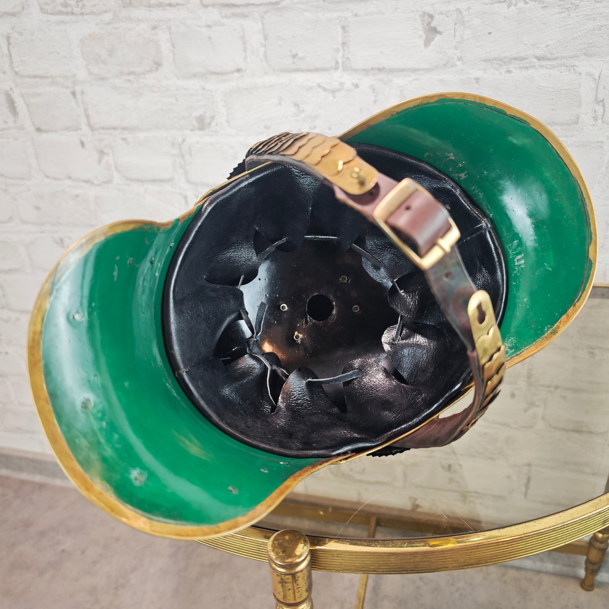 Pickelhaube Preußen Replik 19 Jh FR Helm Metall Messingadler Reenactment Sammlerhelm