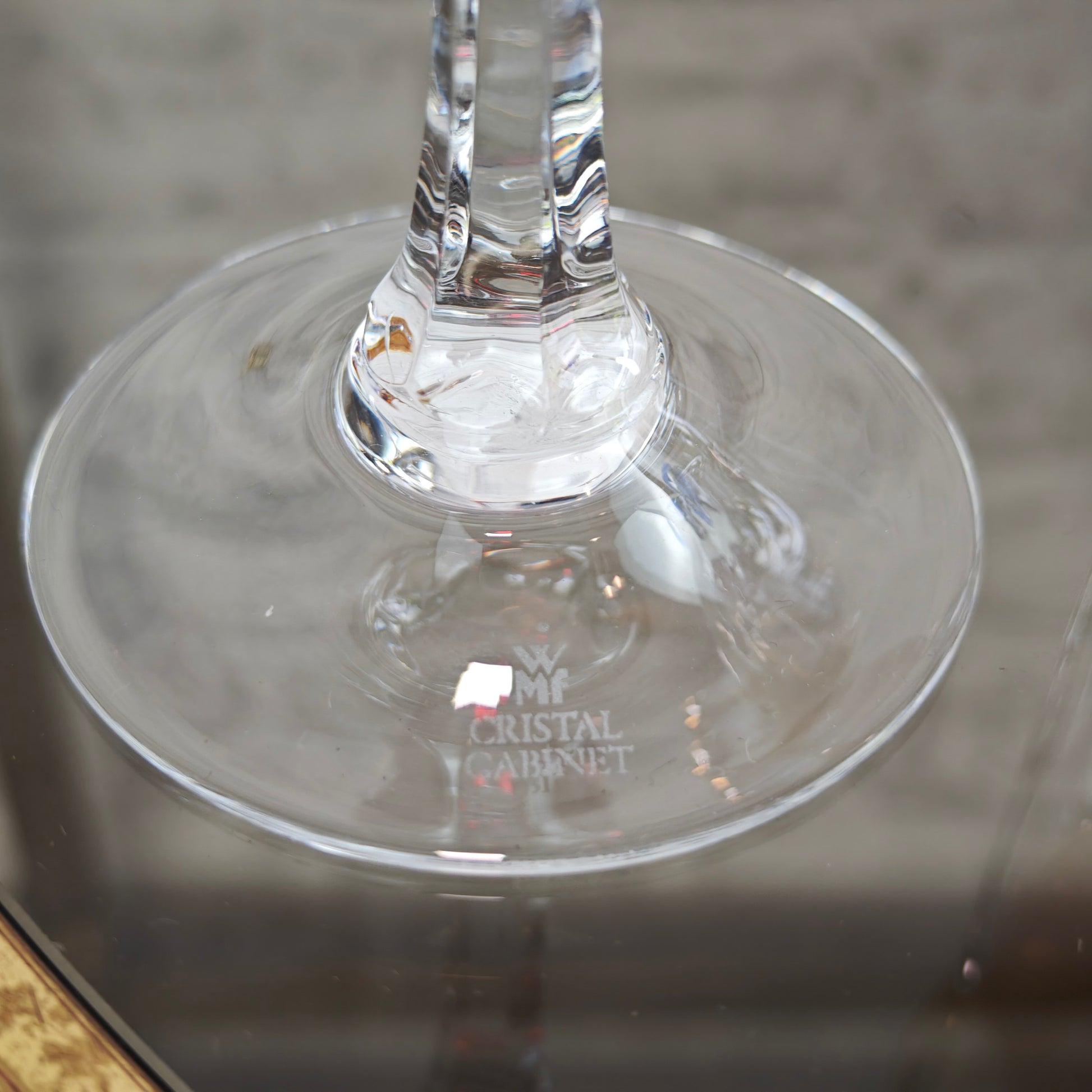 WMF Cristal Cabinet Weingläser 6 Stück bunt Kristallglas Römerglas Set Kobaltblau Rubinrot Violett Grün Gelb Vintage Barglas