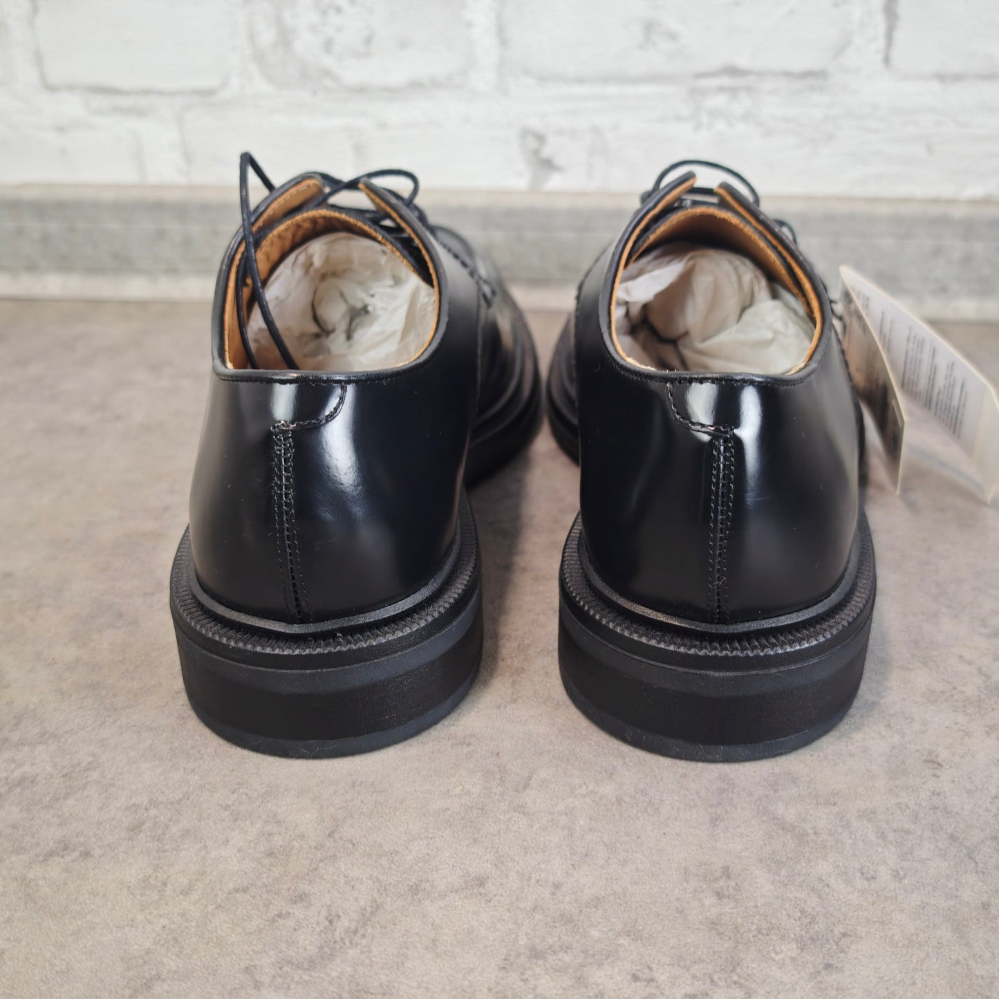 Zara Man Herren Lederschuhe Schwarz Derby Style Gr 43 Airfit Comfort Neu mit Etikett