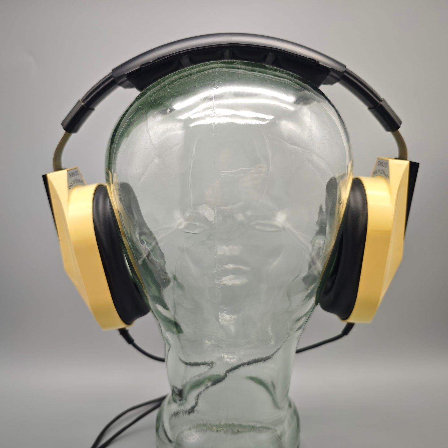 Grundig GDHS 215 Kopfhörer Over Ear 1970er Kunststoff beige schwarz vintage Audio