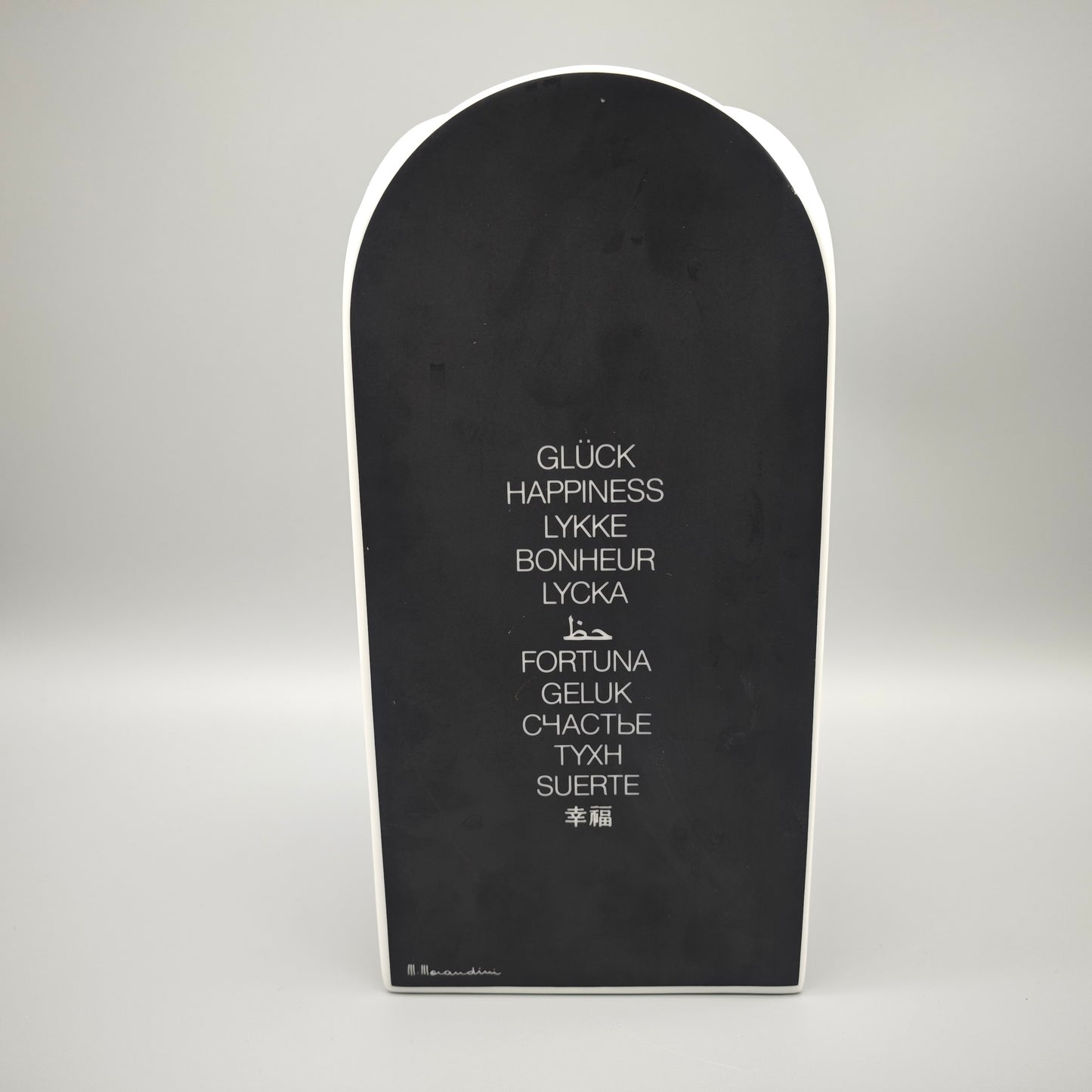 Rosenthal Studio Line Morandini Vase dreieckig schwarz bunt 1980er geometrisch Memphis Design Porzellan