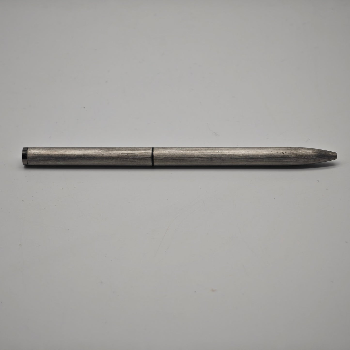 Montblanc Slimline 2 Farben Kugelschreiber Edelstahl gebürstet silber Drehmechanik Vintage 13,5 cm Schreibgerät