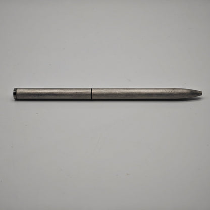 Montblanc Slimline 2 Farben Kugelschreiber Edelstahl gebürstet silber Drehmechanik Vintage 13,5 cm Schreibgerät