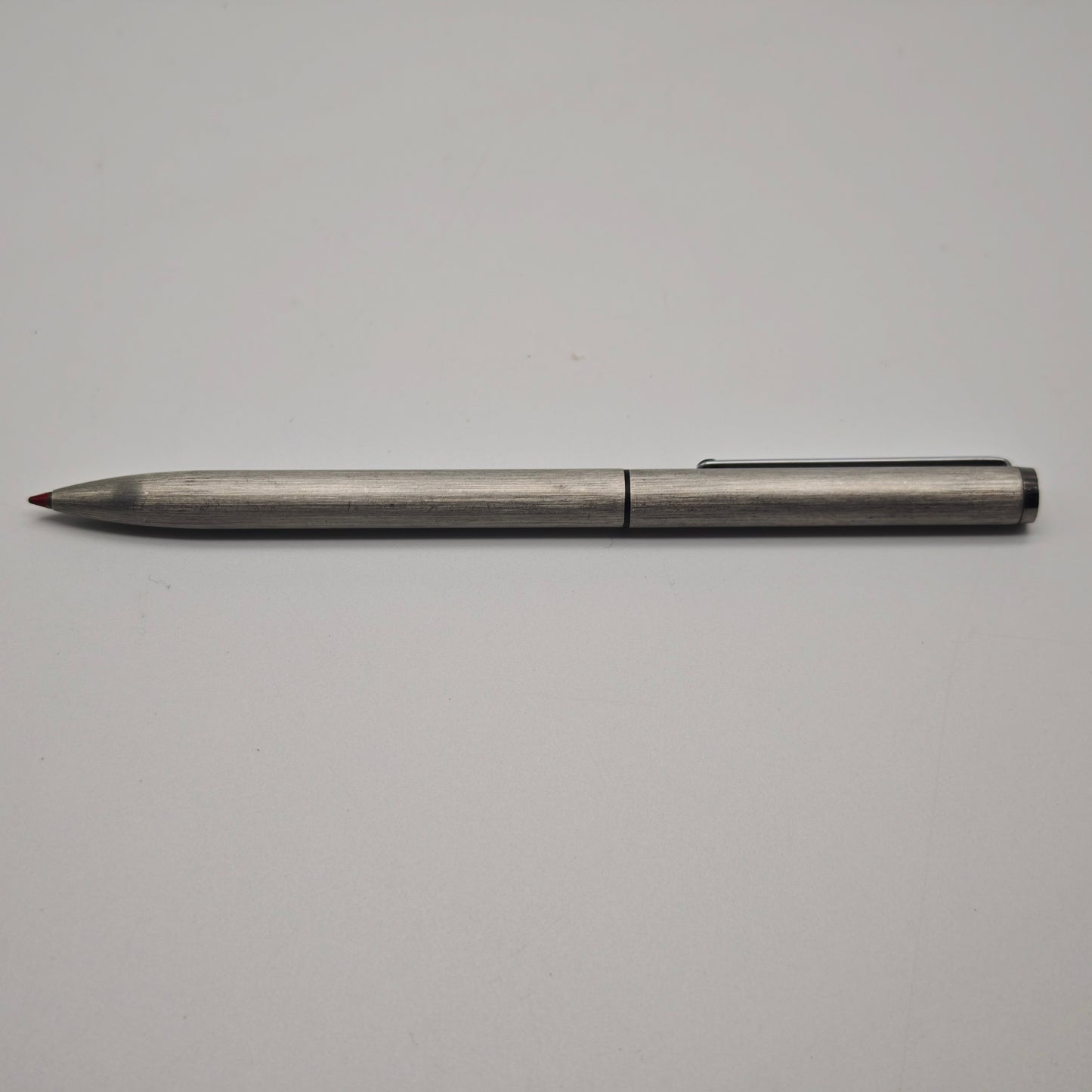 Montblanc Slimline 2 Farben Kugelschreiber Edelstahl gebürstet silber Drehmechanik Vintage 13,5 cm Schreibgerät