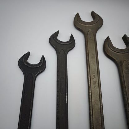 Gedore Maulschlüssel Set DIN 894 30–50 mm Stahl 5 Stück Industrie Werkzeug