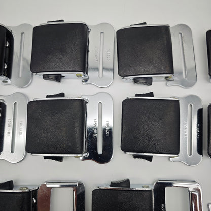 10x Geypa Lyfe Lok II Sicherheitsgurt Verschluss 1960er 1970er Metall Schwarz Oldtimer BHF 705119 Konvolut