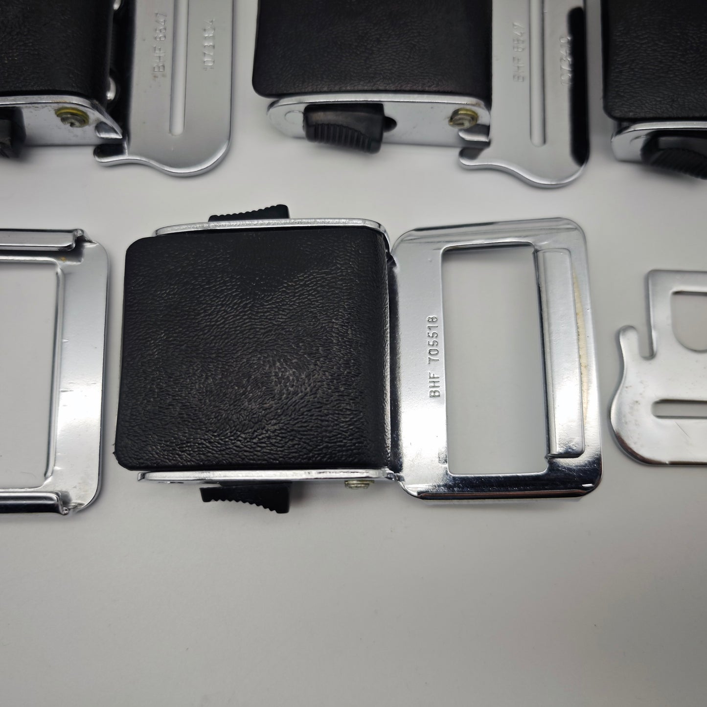 10x Geypa Lyfe Lok II Sicherheitsgurt Verschluss 1960er 1970er Metall Schwarz Oldtimer BHF 705119 Konvolut