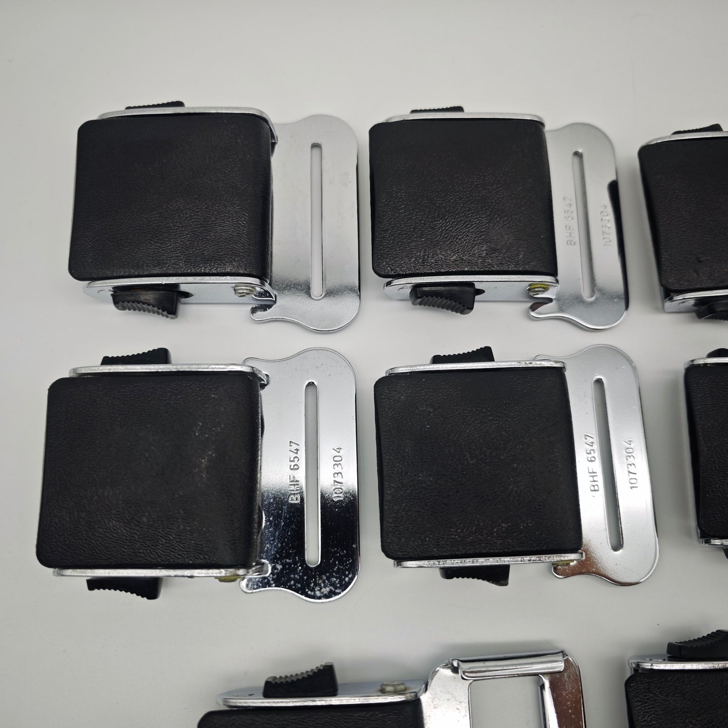 10x Geypa Lyfe Lok II Sicherheitsgurt Verschluss 1960er 1970er Metall Schwarz Oldtimer BHF 705119 Konvolut
