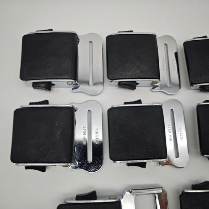10x Geypa Lyfe Lok II Sicherheitsgurt Verschluss 1960er 1970er Metall Schwarz Oldtimer BHF 705119 Konvolut