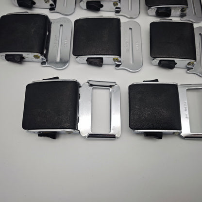 10x Geypa Lyfe Lok II Sicherheitsgurt Verschluss 1960er 1970er Metall Schwarz Oldtimer BHF 705119 Konvolut