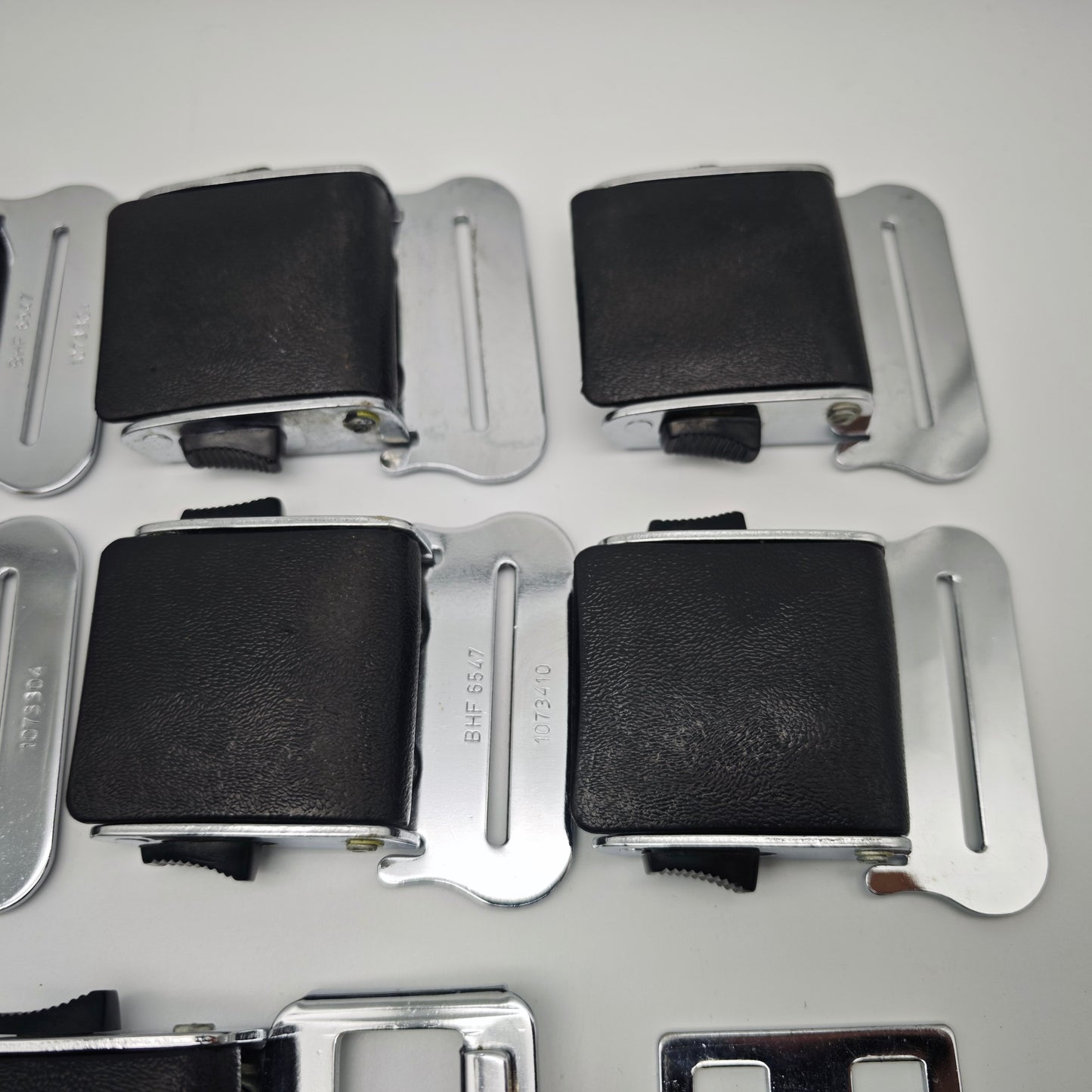 10x Geypa Lyfe Lok II Sicherheitsgurt Verschluss 1960er 1970er Metall Schwarz Oldtimer BHF 705119 Konvolut