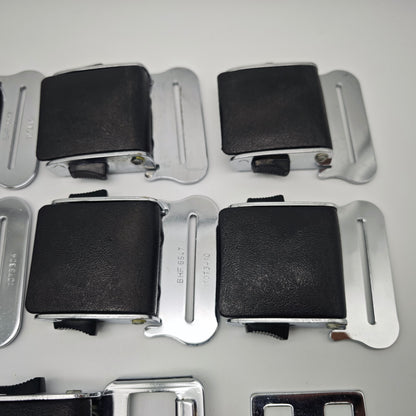 10x Geypa Lyfe Lok II Sicherheitsgurt Verschluss 1960er 1970er Metall Schwarz Oldtimer BHF 705119 Konvolut