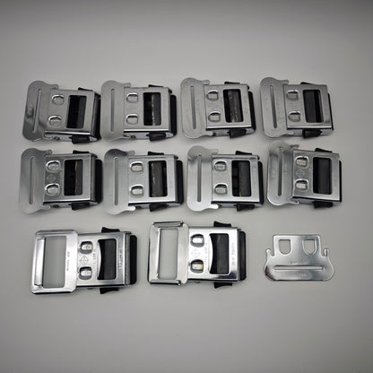 10x Geypa Lyfe Lok II Sicherheitsgurt Verschluss 1960er 1970er Metall Schwarz Oldtimer BHF 705119 Konvolut