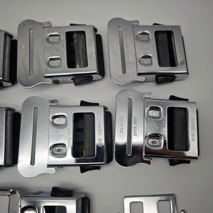 10x Geypa Lyfe Lok II Sicherheitsgurt Verschluss 1960er 1970er Metall Schwarz Oldtimer BHF 705119 Konvolut