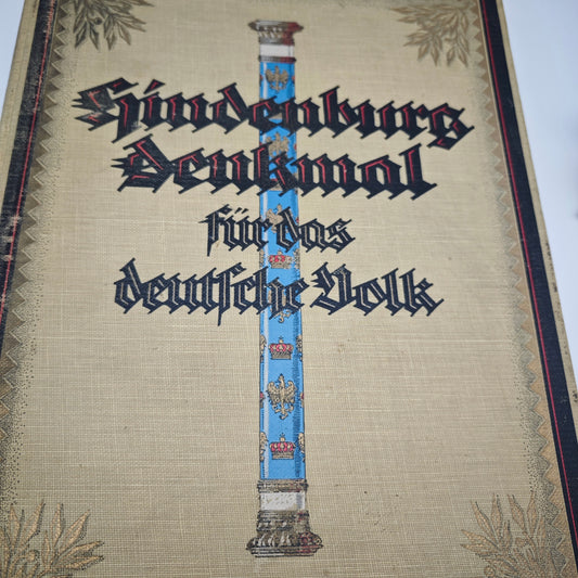 Hindenburg Denkmal für das deutsche Volk Jubiläums Ausgabe 1925 Großformat Buch Berlin