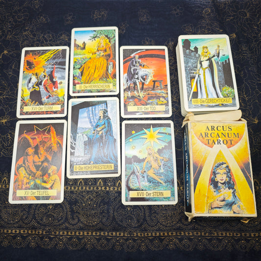 Arcus Arcanum Tarot Deck AGM AGMüller Schweiz 78 Karten deutsch Okkult Esoterik