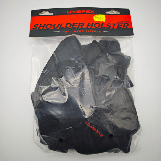 Umarex 2.5777 Universal Schulterholster aus Nylon für große Pistolen und Revolver mit Magazintaschen