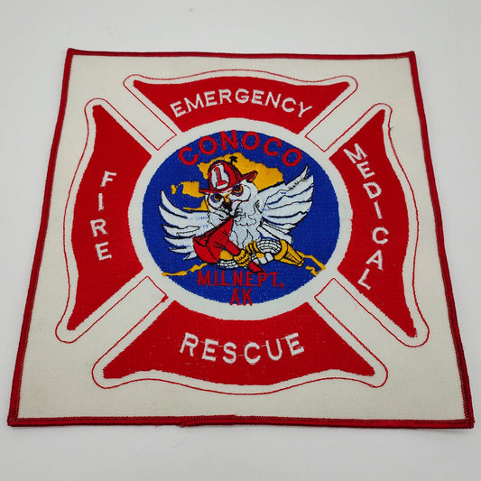 Conoco Milne Point Alaska Fire Department Emergency Rescue Fire Medical Disaster Relief Patch Embroidered