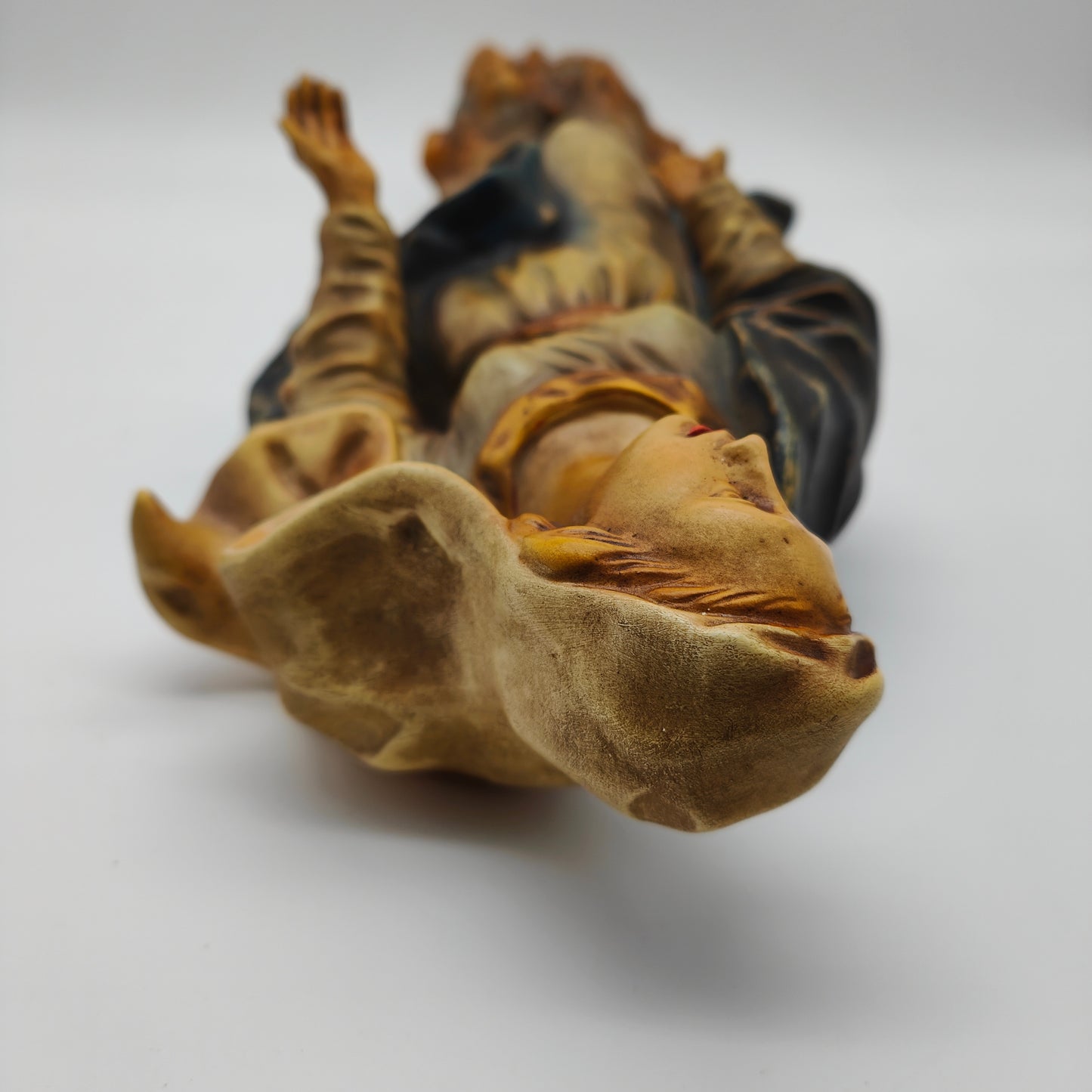 Croissant de Lune Madonna Figurine en Céramique RS Cortendorf Masque Mural Madonna Marie Jésus Icône Marie Figure Chrétienne Sacrée Maison Autel Sculpture Décoration Murale Fait Main
