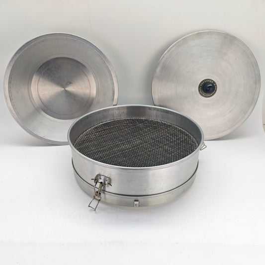 Kressner sieve, apothecary sieve, sieve set, aluminum, various inserts 143046