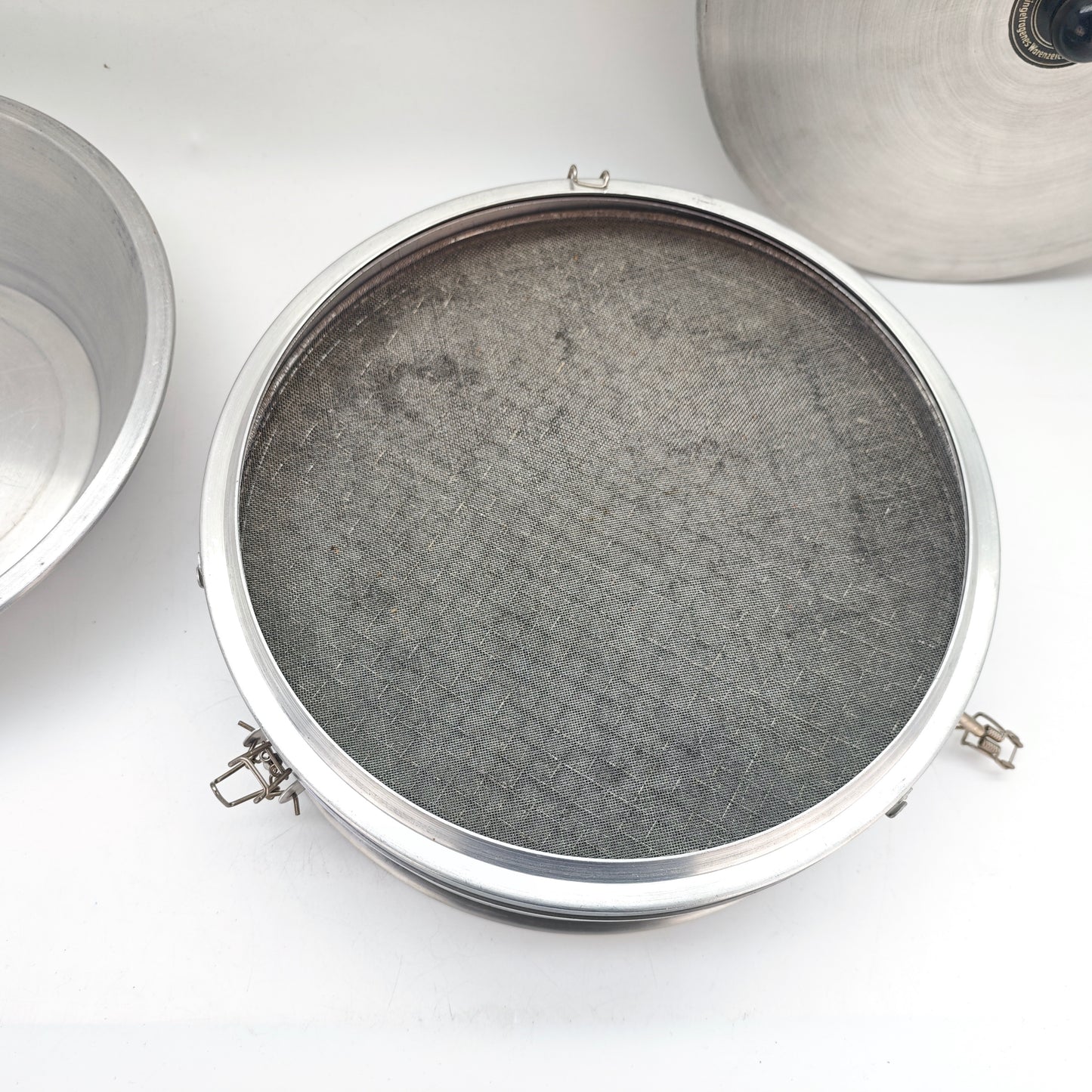Kressner sieve, apothecary sieve, sieve set, aluminum, various inserts 143046