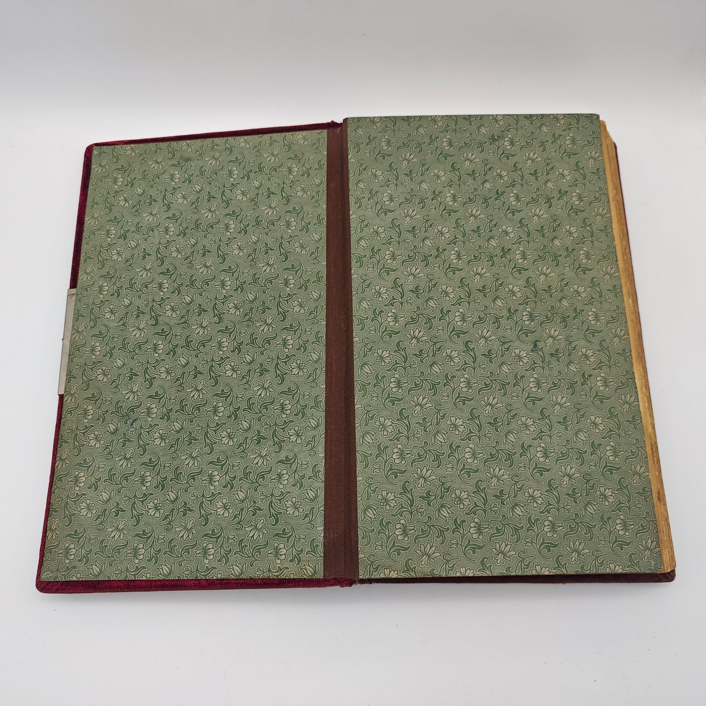 Cabinet photo album Art Nouveau application copper velvet red photos 1900 soldiers wedding civil imperial era gold edge gold edge antique nostalgia