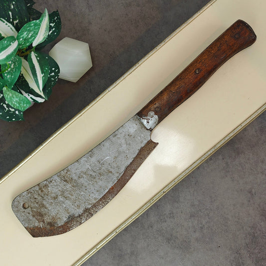 Hackmesser Fleischerbeil Gußstahl antik Hackebeil Metzgerbeil Klinge Messer Beil