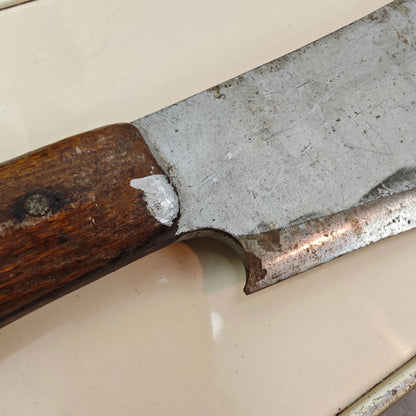 Hackmesser Fleischerbeil Gußstahl antik Hackebeil Metzgerbeil Klinge Messer Beil