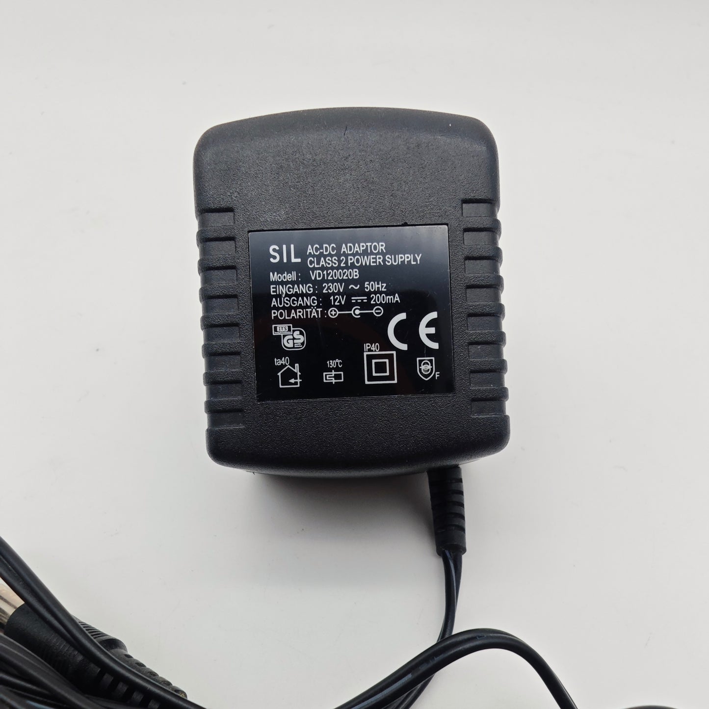 SIL VD120020B charging cable AC DC adapter charger power supply transformer