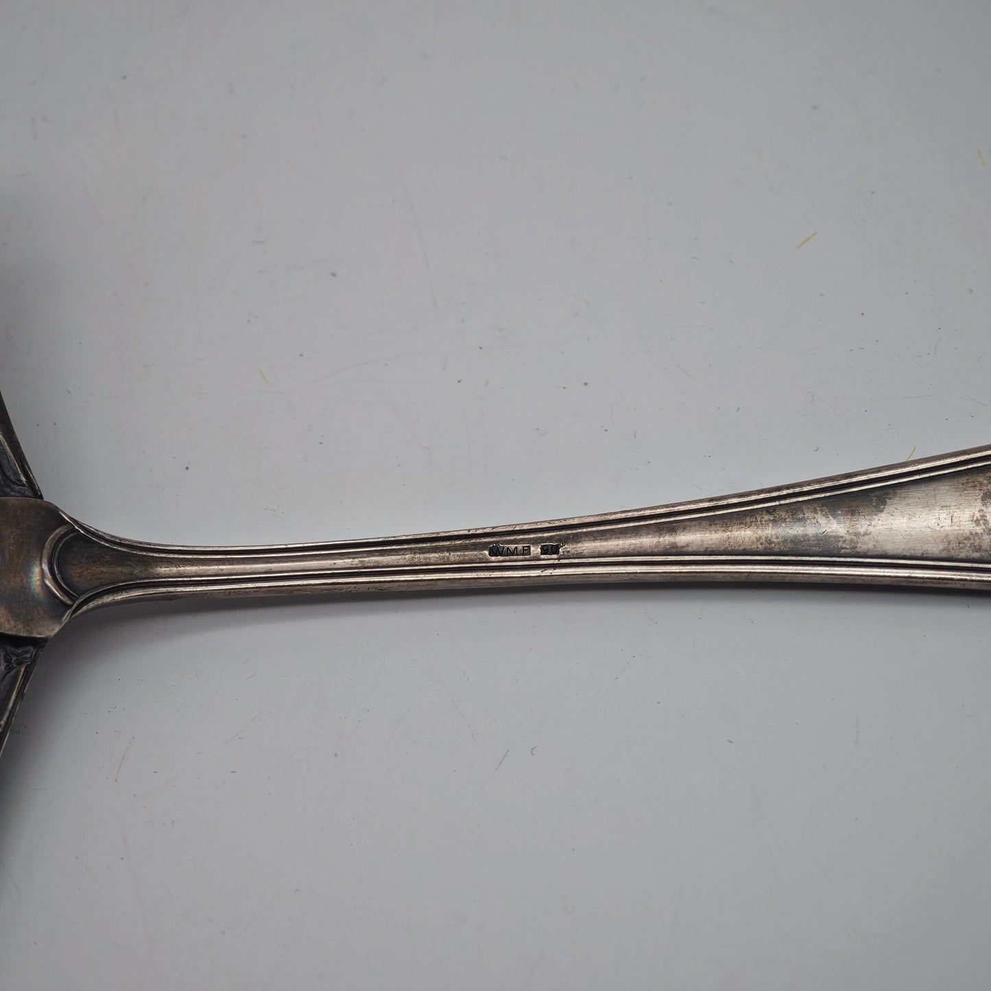 WMF Spargelheber Modell 200 Kreuzband versilbert Jugendstil Art Deco Silber Auflage Vorleger Vorlegebesteck Servierbesteck Kleingebäck Kekse