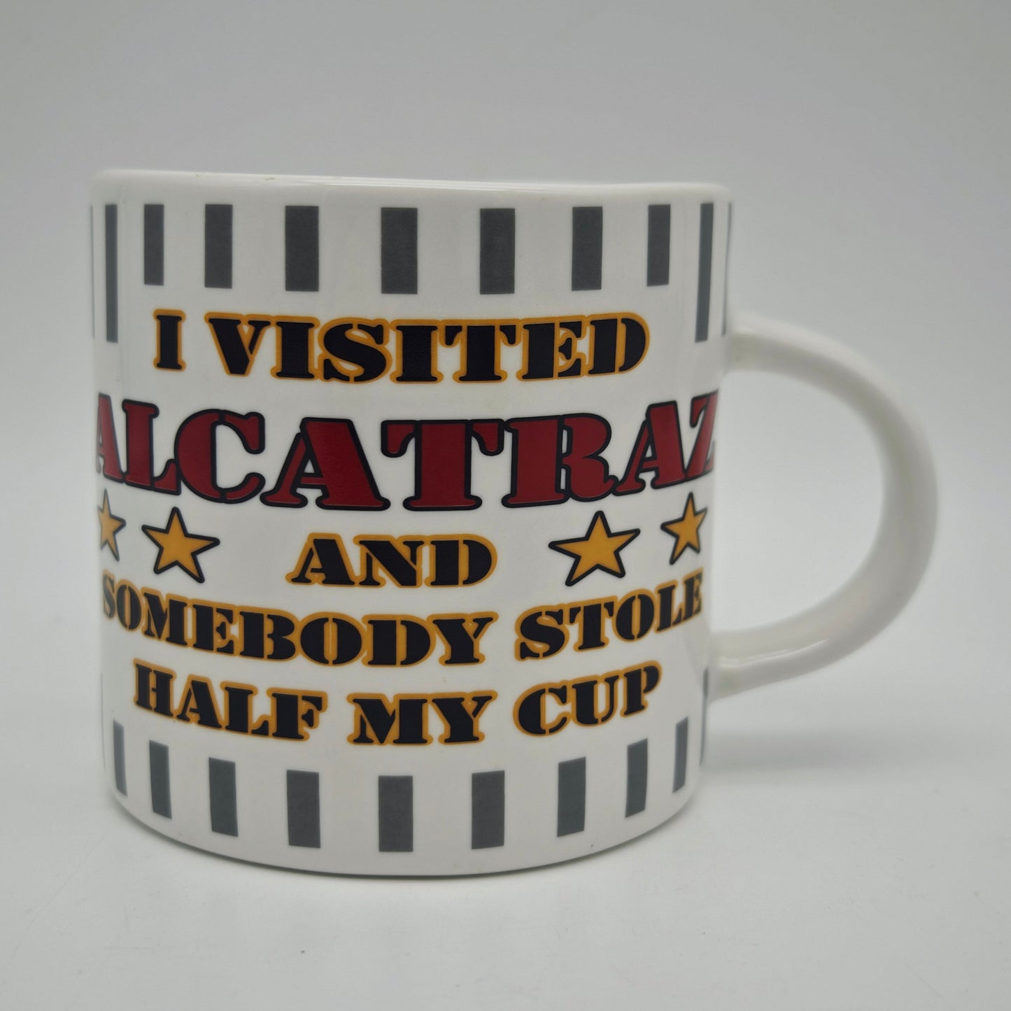 Tasse souvenir Alcatraz, demi-tasse, The Rock, SNCO, tasse à café, slogan humoristique, tasse à café vintage pour bureau, tasse de bureau, prison, cadeau pour homme
