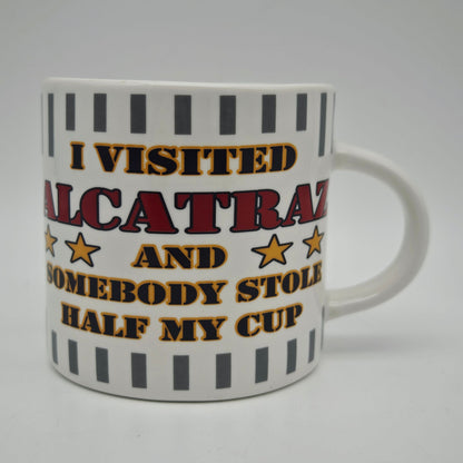 Tasse souvenir Alcatraz, demi-tasse, The Rock, SNCO, tasse à café, slogan humoristique, tasse à café vintage pour bureau, tasse de bureau, prison, cadeau pour homme
