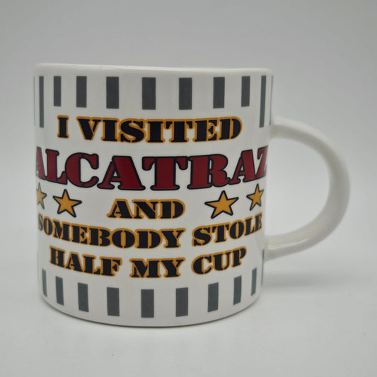 Alcatraz Half Cup Souvenir The Rock SNCO Mug Coffee Mug Humor Slogan Vintage Office Coffee Cup Office Mug Prison Jail Men's Gift