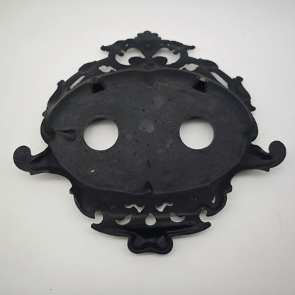 Schreibtischset schwarz Eisen Tintenfass Ornamente Lilie Briefhalter Ablage Büro organizer