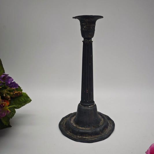 Candle holder silver-plated antique metal column street lamp patina temple Greece ancient Rome triumphal column