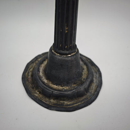 Kerzenhalter versilbert antik Metall Säule Straßenlaterne Patina Tempel Griechenland antikes Rom Triumphsäule